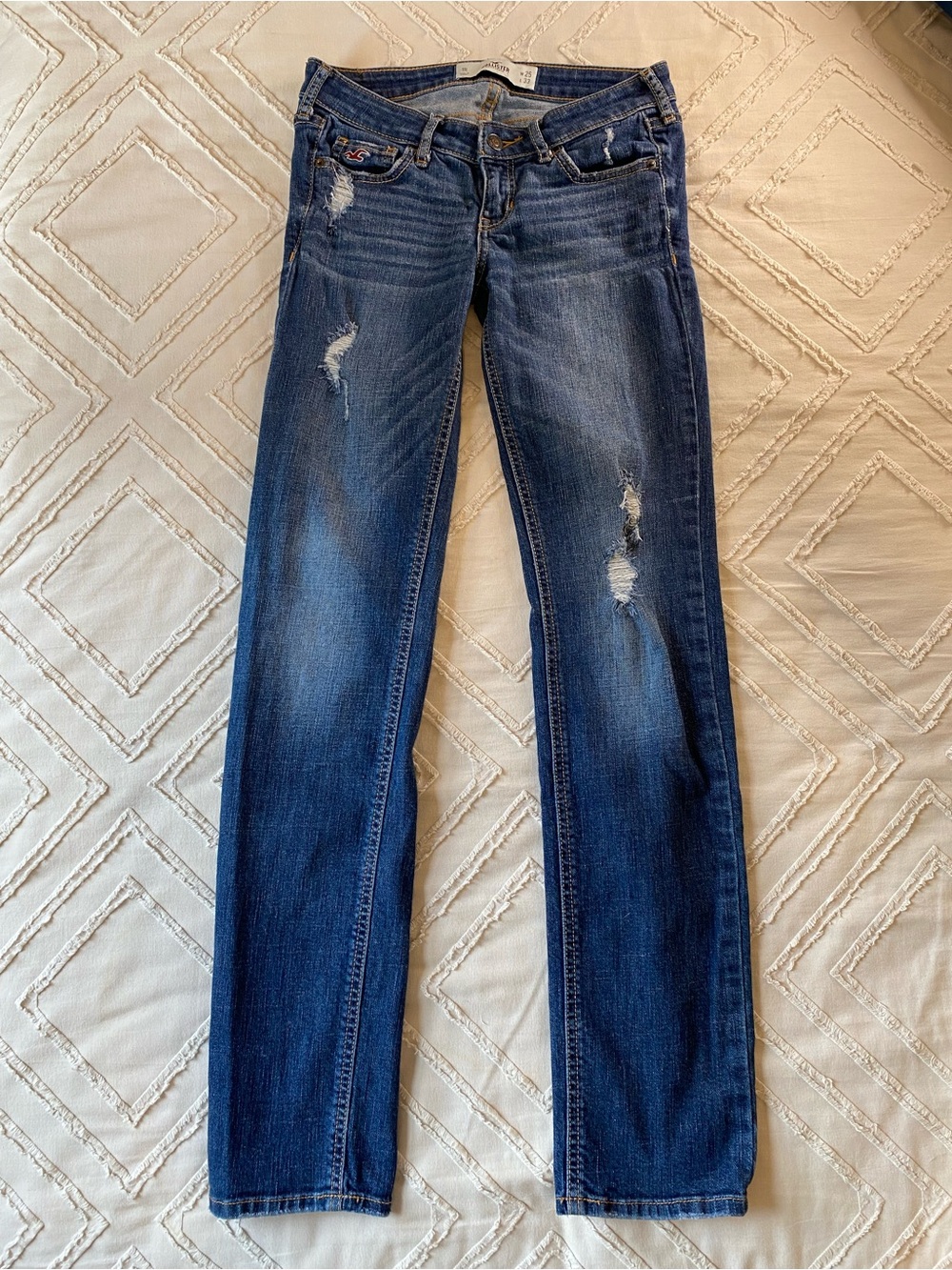 Low-Rise Hollister Straight Leg Jeans